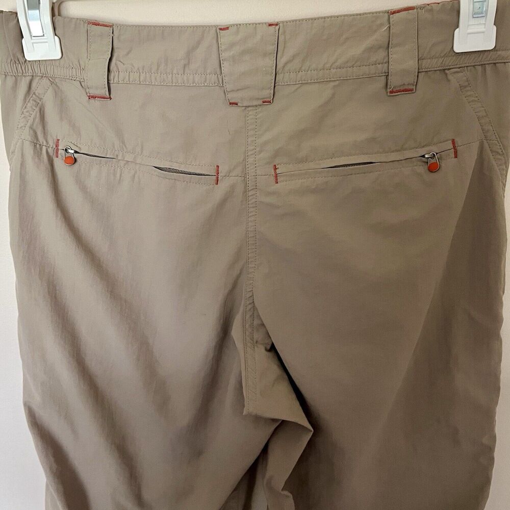 LL Bean Womens‎ Ripstop Pull-On Capri Pants Size 4 Beige Khaki Hiking Granola - Picture 6 of 7